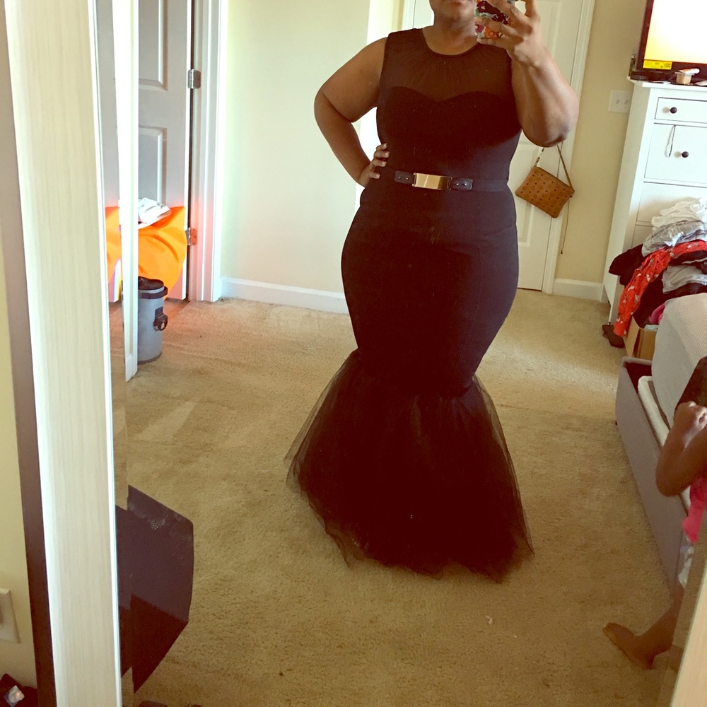 Custom Formal Mermaid Black Tie Dress